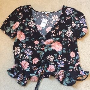 Singe Front flower top